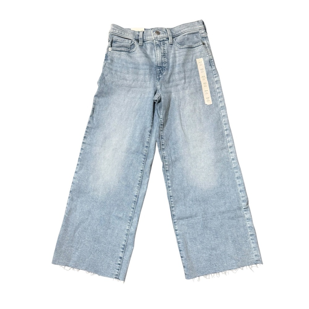 NWT Banana Republic WIDE-LEG HIGH-RISE JEAN with Raw Hem - Picture 5 of 6